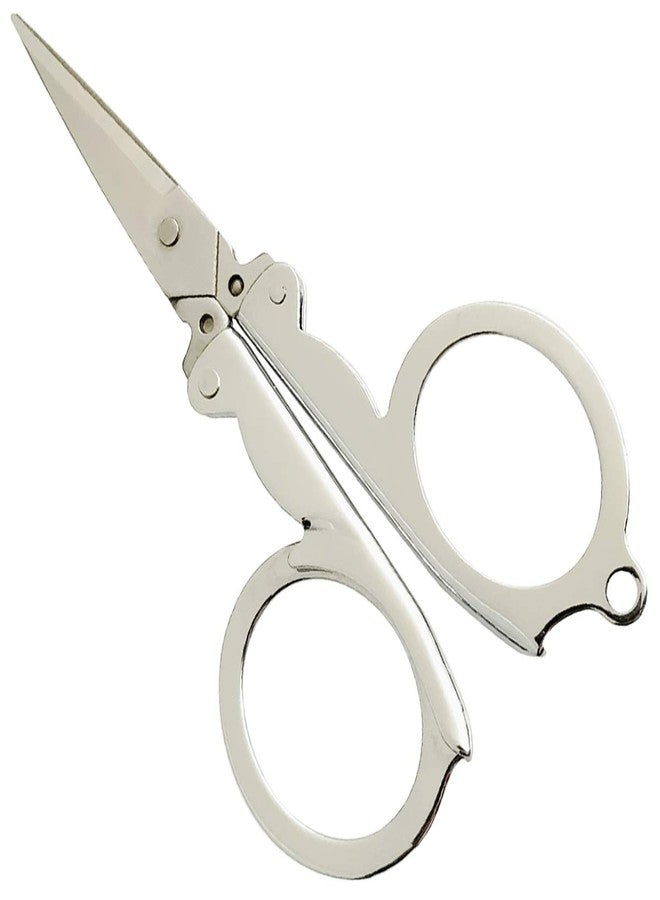 TTSAM 2Pcs Mini Foldable Scissors, Stainless Steel Travel Scissors for Craft, Camping, Outdoors - Image 2