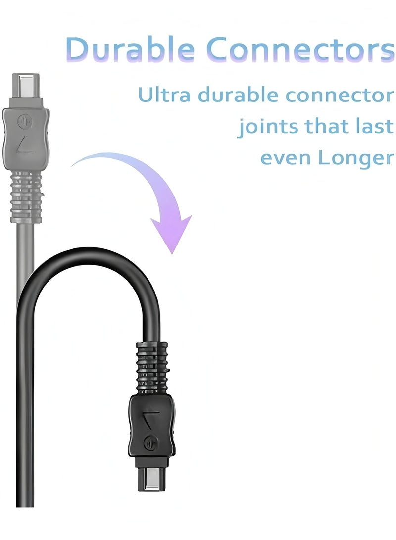فليفيو شاحن كاميرا سوني هاندي كام سلك طاقة USB، محول طاقة AC-L200 ACL200 لكاميرا الفيديو DCR-SX40 DCR-SX44 DCR-SR45 DCR-SR47 DCR-SX63 DCR-SX65 DCR-SX85 DVD108 DVD610 DCR-SR62 DCR-SR68. - Image 4