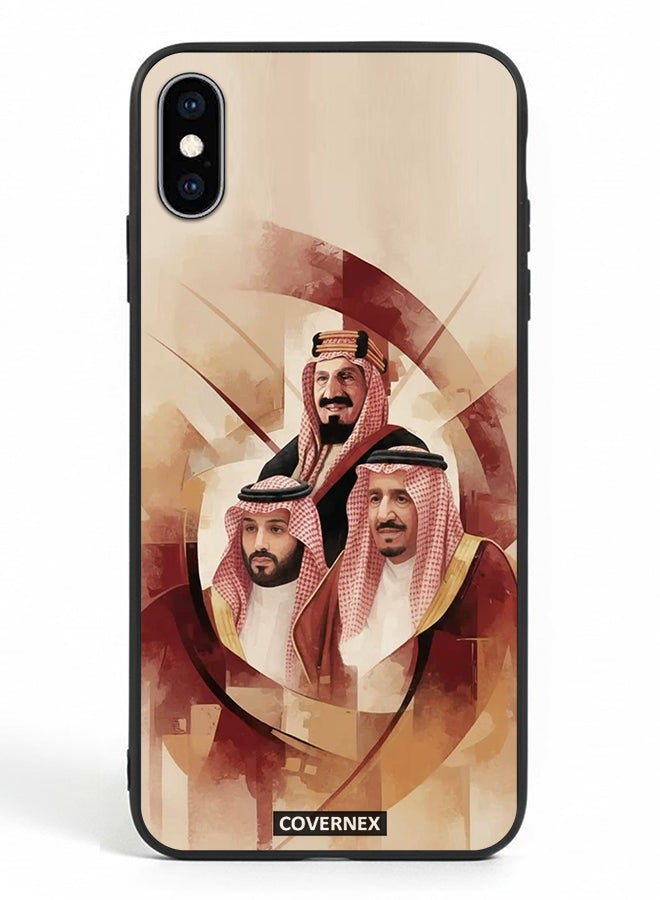 Covernex Apple iPhone X Protective Case Cover Printed Featuring Unity Saudi Royal Leadrs Portrait - Image 2
