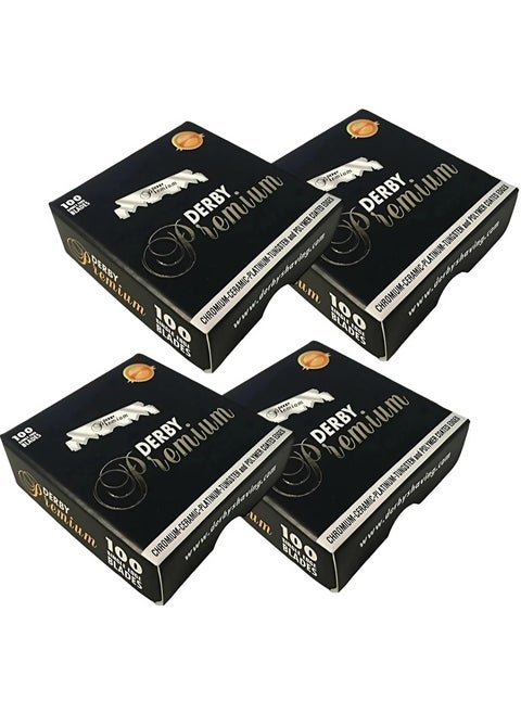 400 Derby Premium Single Edge Razor Blades for straight razor