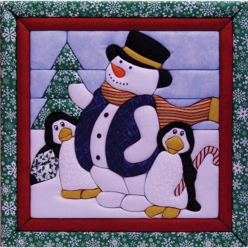 Quilt Magic Sew Wall Hanging Kit-Winter Fun, Multicolor