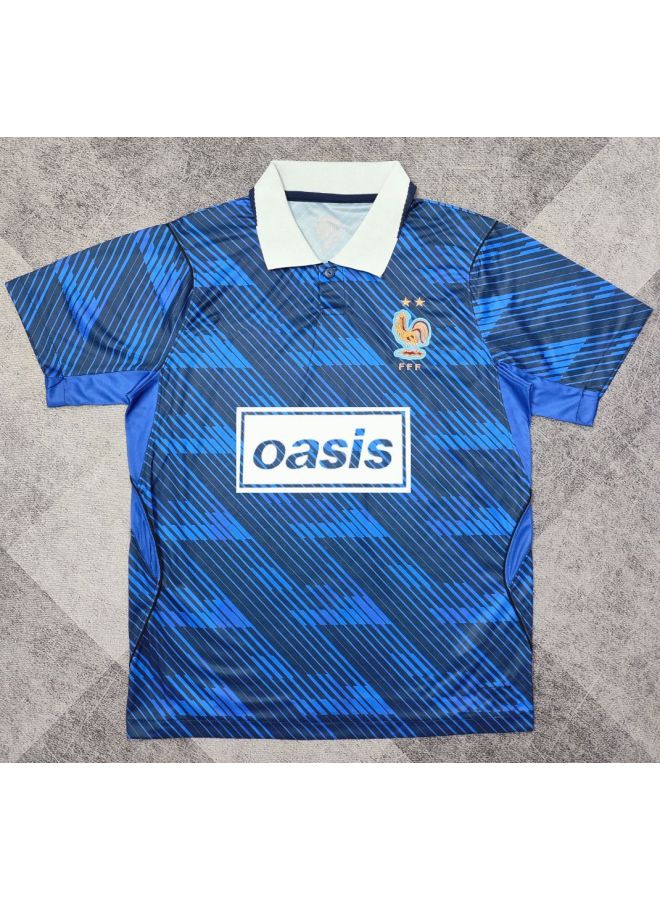 National Team Oasis Collaboration Printed Football Jersey Spain England Trendy Thai Version Jersey