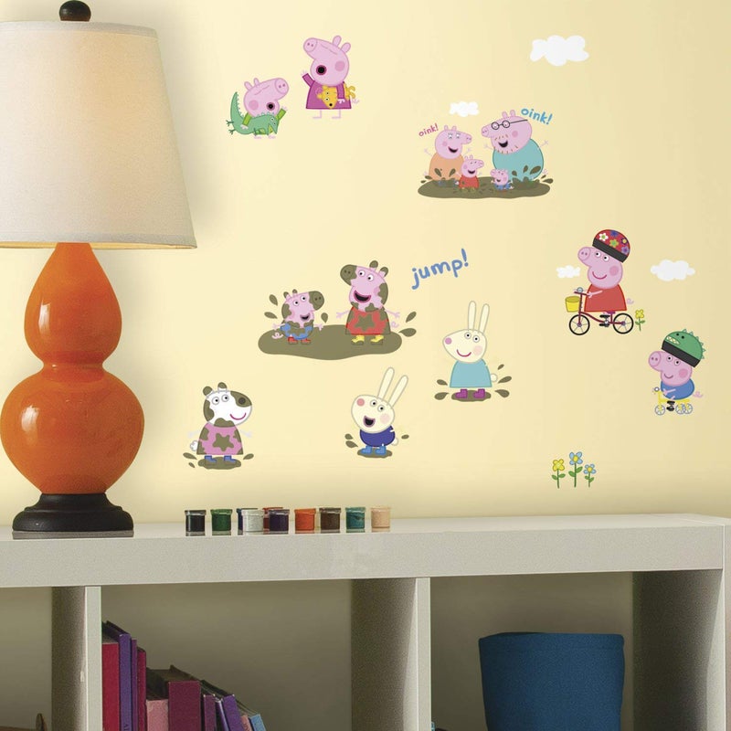 RoomMates RMK3183SCS Peppa The Pig Peel and Stick Wall Decals - Image 4