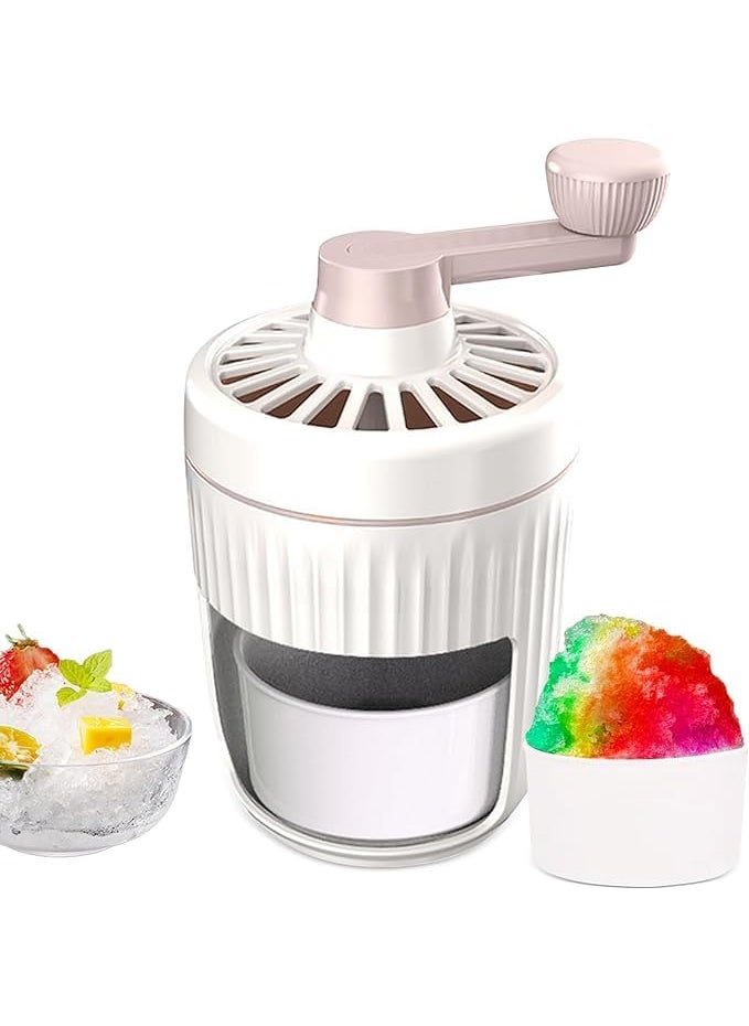 VIRZA TRADE VIRZA TRADE Shaved Ice Machine Manual Hand Shaver Crusher MachineDetachable Manual Ice Crusher Portable Snow Cone Maker for Home Offices Outdoors Smoothy Drink  - Image 1