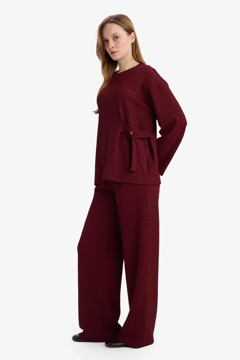 DeFacto Straight Fit Crepe Trousers