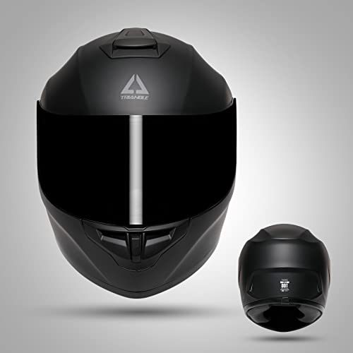 TRIANGLE Motorcycle Helmets Full Face Motorcycle Helmet for Men & Women with Tinted and Clear Visor Meet Dot Approved - Image 2