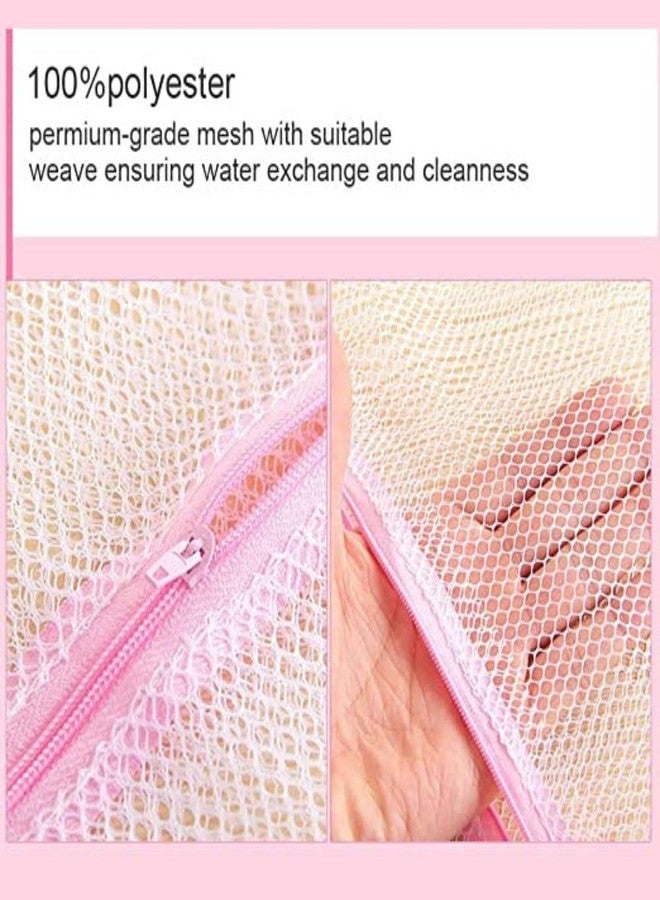 Karomouj KMA511 Washing Bag Lingerie bag Laundry Cloth Bag Space Saver Bag Storage Bag with Zipper for Travelling, Organizing Undergarments, Socks, Baby Cloth Dirty Clothes(Multicolor Set of 2) - Image 5