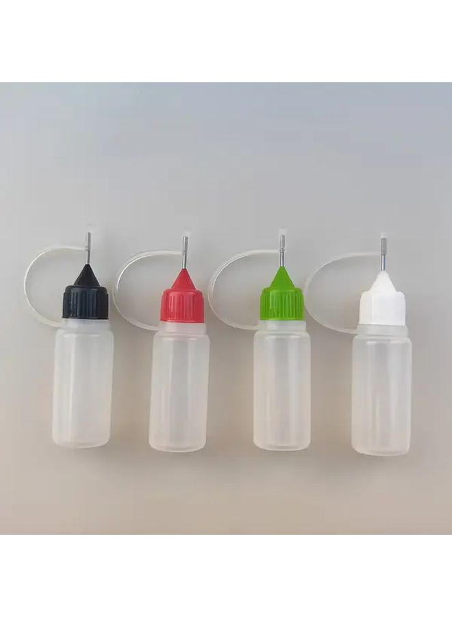 9pcs 0.34oz Needle Tip Glue Bottles with 2 Mini Funnels for DIY Craft Painting - Image 2