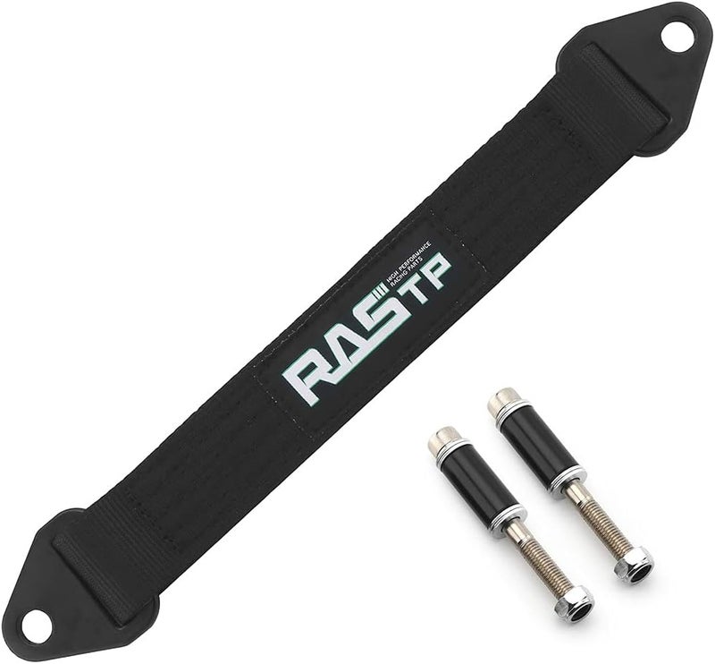 RASTP Limit Strap - Premium Quad Wrap Car Hauler Axle Straps with 10,000 Lb Strength (14 Inch, Black) - Image 1