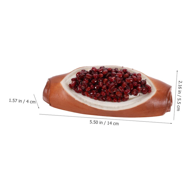 Red Bean Sandwich Short Stick Fake Bread Prop For Food Photography - Image 5
