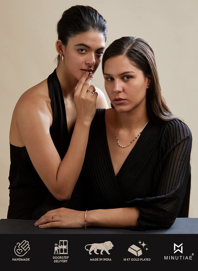 مينوتيا خاتم مينوتيا الأنيق ذو الشكل الماركيز، مرصع بالكريستال والماس، قابل للتعديل، للنساء والفتيات - Image 5