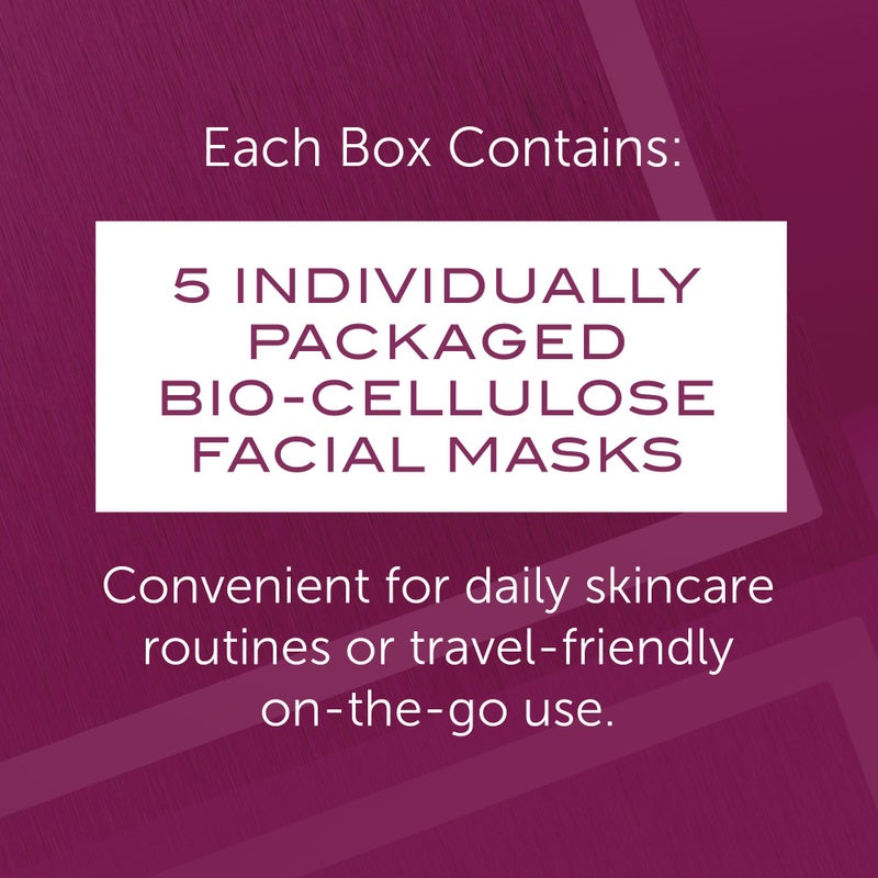 111SKIN Y Theorem Bio Cellulose Facial Mask for All Skin Types, Hydrating Face Mask with NAC Y2, Ectoin & Centella Asiatica, Enhances Skin Elasticity, Skincare Sheet Masks for Self Care, 5x 0.78 fl oz - Image 2