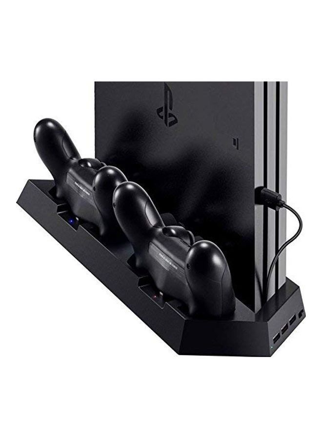 Dual Controller Charger With Cooling Fan USB Hub Vertical Stand - wireless - Image 2