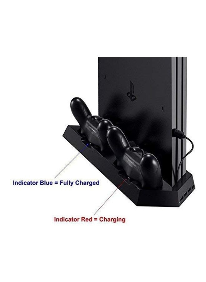 Dual Controller Charger With Cooling Fan USB Hub Vertical Stand - wireless - Image 3
