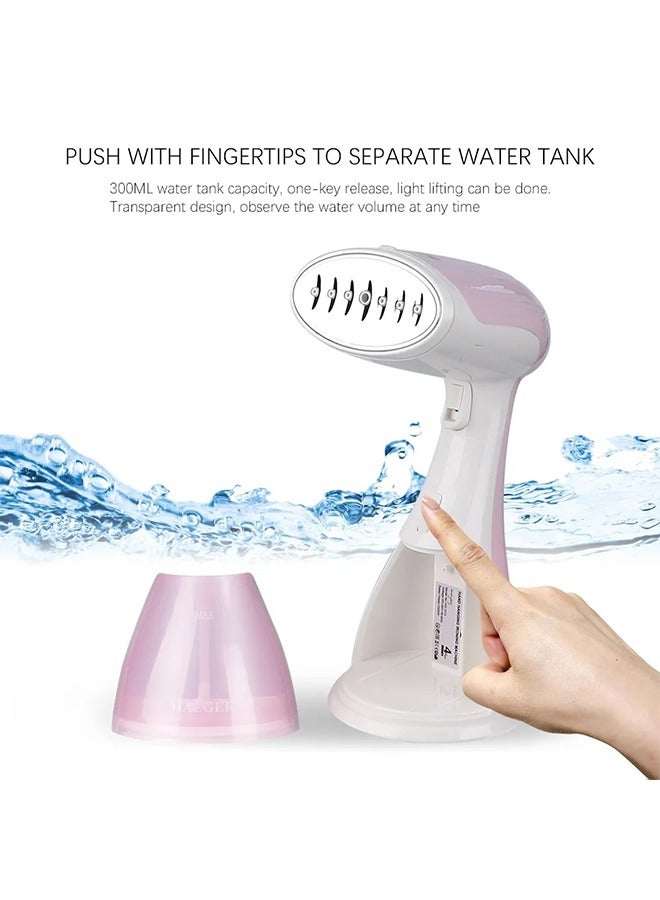 DIDA Handheld Garment Steamer Iron for Clothes, 1500W Fast Heat Up Portable Travel Clothing Steamer Fabric Wrinkles Remover for Curtain Bed, Strong Steam, 300ml Large Detachable Water Tank - Image 4