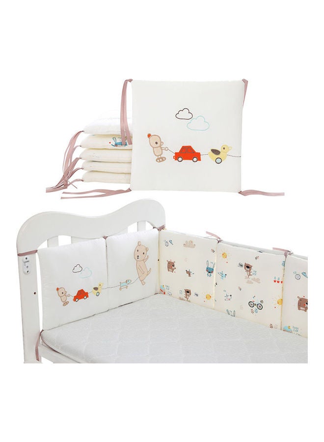 Kidle 6-Piece Washable Baby Bedding Bumpers Crib - Image 1