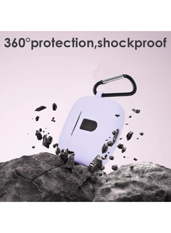 Claiol Premium Silicone Case for TAGRY X08 Wireless Earbuds with Carabiner. (Lavender) - Image 2