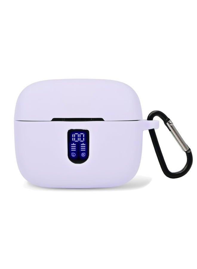 Claiol Premium Silicone Case for TAGRY X08 Wireless Earbuds with Carabiner. (Lavender) - Image 1