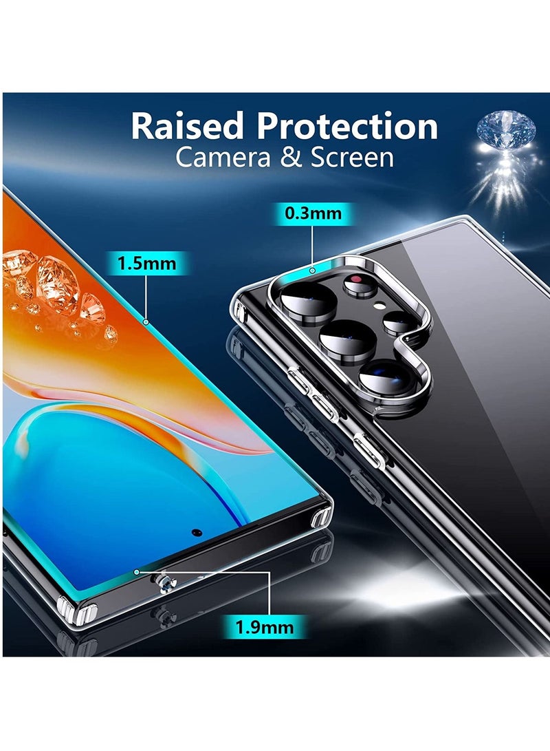 IAF Designed for Samsung Galaxy S23 Ultra Case Clear,[Anti-Yellowing & Non-Slip] Transparent Shockproof Protective Phone Cases Slim Thin Cute Cover for Galaxy S23,6.8 inch Released 2023 - Image 4