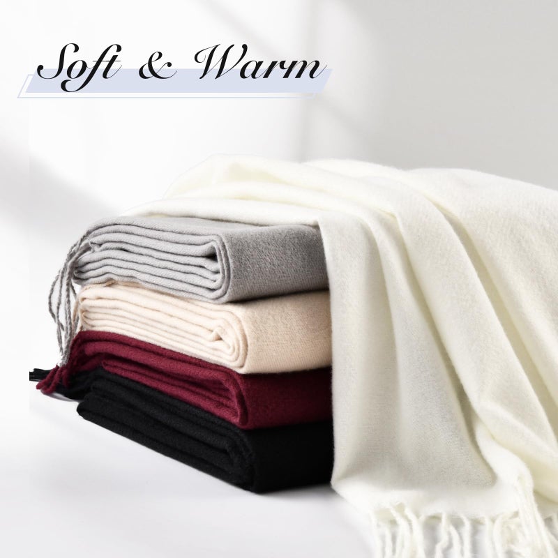 Premillow Scarfs for Women, Women's Scarves & Wraps, Classic Pashmina Shawls and Wraps, Cashmere Feel Scarfs for Women, Long Blanket Scarf - Image 5