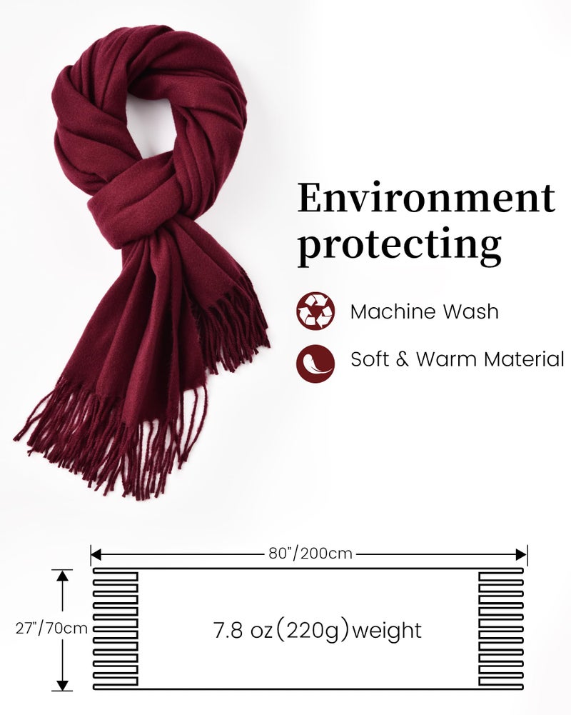 Premillow Scarfs for Women, Women's Scarves & Wraps, Classic Pashmina Shawls and Wraps, Cashmere Feel Scarfs for Women, Long Blanket Scarf - Image 4