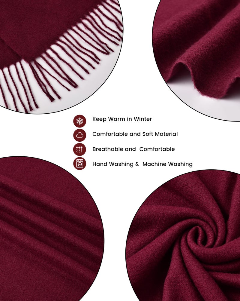 Premillow Scarfs for Women, Women's Scarves & Wraps, Classic Pashmina Shawls and Wraps, Cashmere Feel Scarfs for Women, Long Blanket Scarf - Image 3