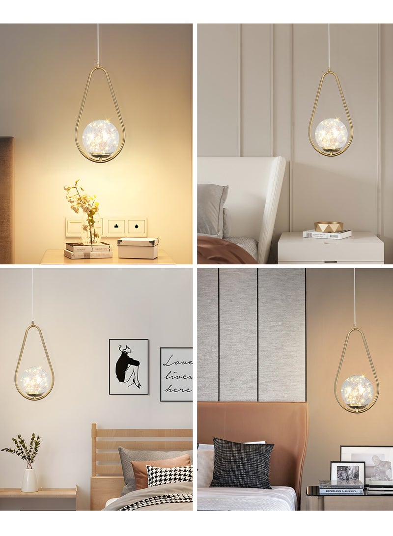 YATAI LIGHTING Modern LED Pendant Light, Adjustable Height Pendant Lamp Modern Hanging Light Fixture,Gypsophila Hanging Lights  For Restaurant Bar Study Living Room Bedroom 6W - Image 2
