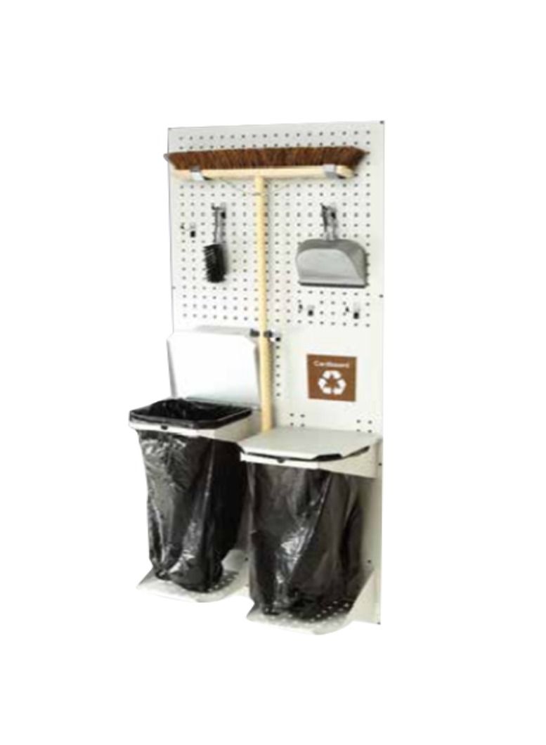bott Bott Cleaning station panel with bins and hooks WxH: 750x1981mm  - Image 2