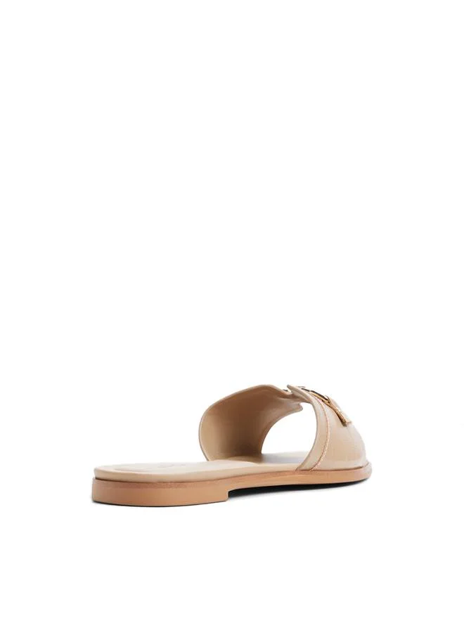 Aldo  Alo Ladies Beige Flat Sandals for Women | Best Price UAE