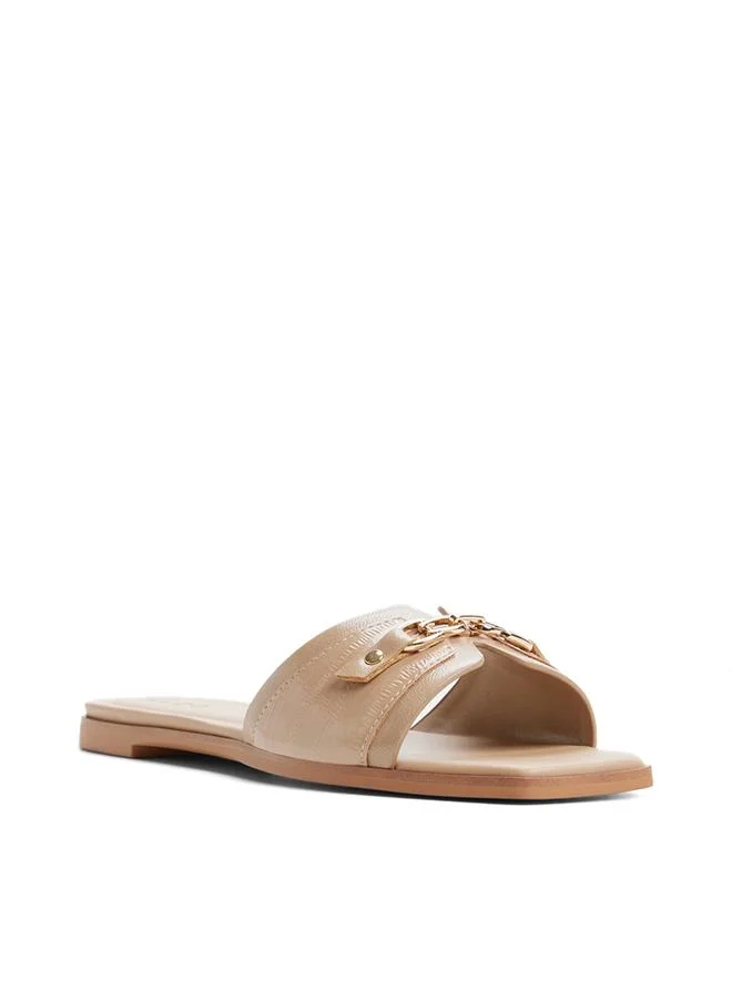 Aldo  Alo Ladies Beige Flat Sandals for Women | Best Price UAE
