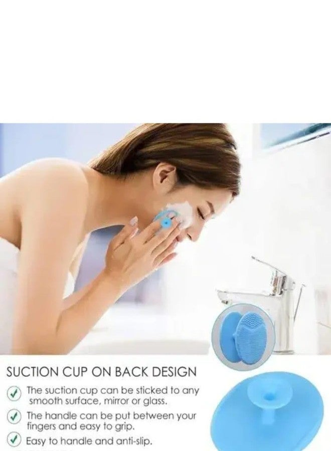 JUICIQ Silicone Face and Scalp Cleansing Brush | Soft Bristle Scrubber for Deep Pore Cleaning, Exfoliation & Massaging | Reusable & Hygienic Beauty Tool for Skin Care (Multicolor, Pack of 4) - Image 5