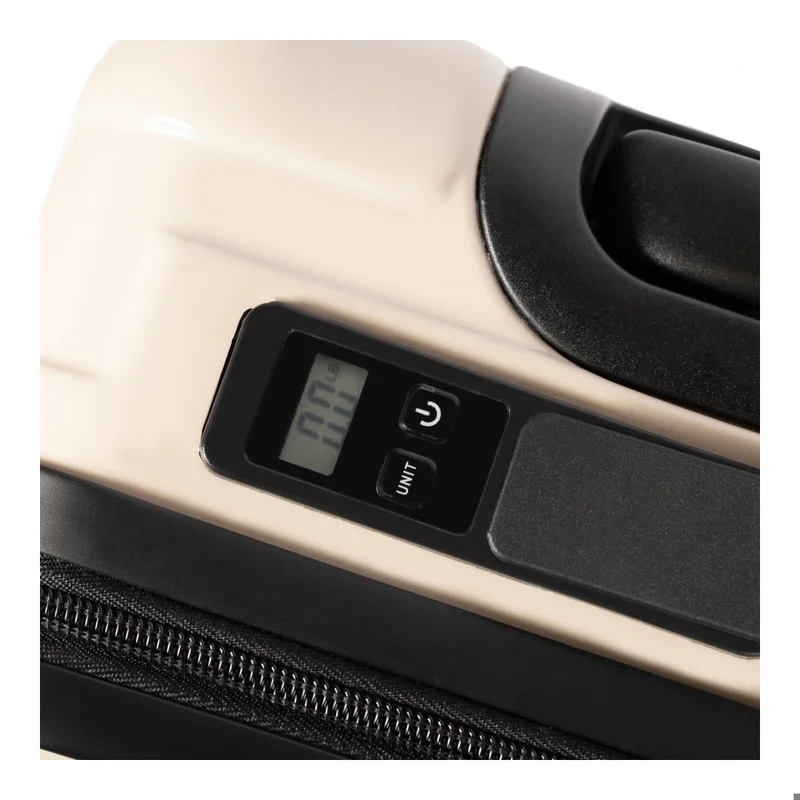 Hotel Collection  Hardside Expandable Carry-On Luggage - 20 Inch Luggage with Spinner Wheels - Built-In Digital Weight Scale - TSA-Approved Lock - Champagne  | Best Price UAE