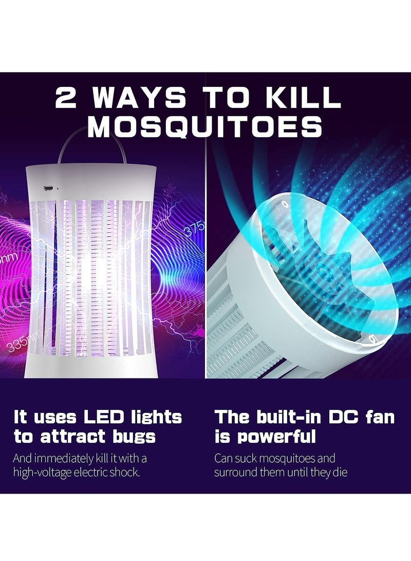 YQbest Portable Electronic Rechargeable Mosquito Fly Killer lamp Bug Zapper for Summer Trip Outdoor Camping Patio Home and Garden - Image 3