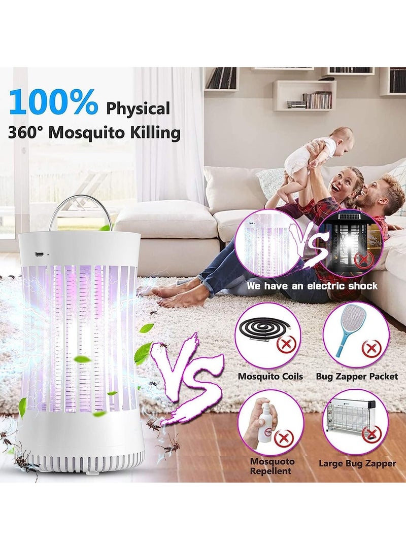 YQbest Portable Electronic Rechargeable Mosquito Fly Killer lamp Bug Zapper for Summer Trip Outdoor Camping Patio Home and Garden - Image 4