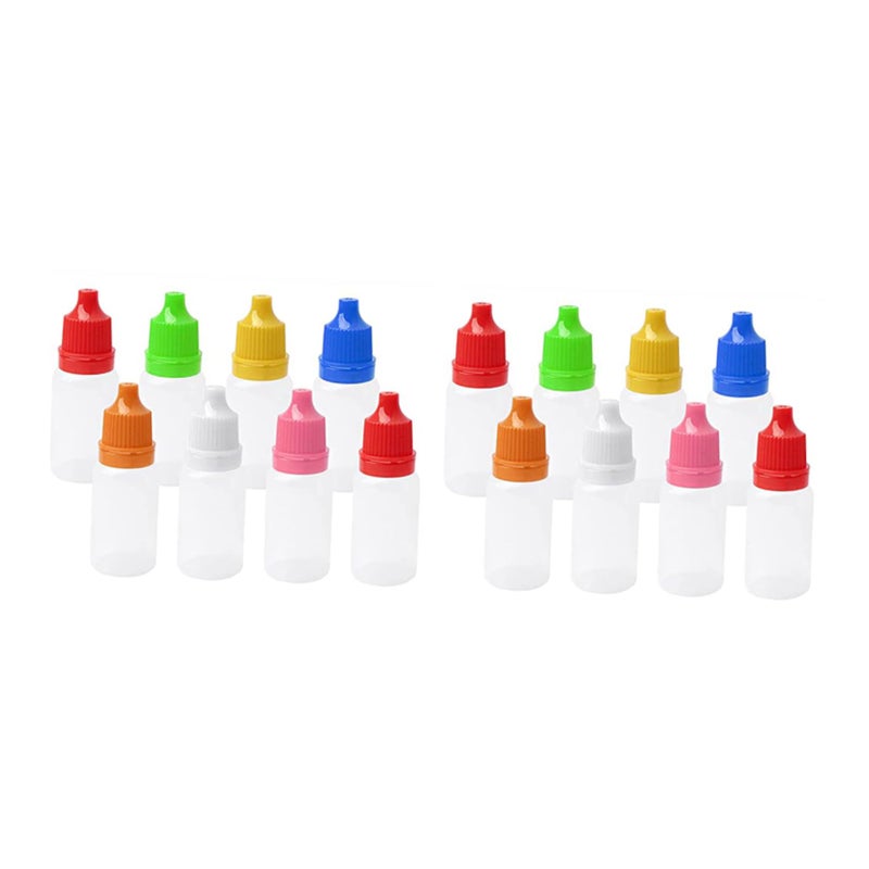 50pcs 10ml Empty Dropper Bottles Translucent Squeezable For Travel Essential Oils Storage - Image 2