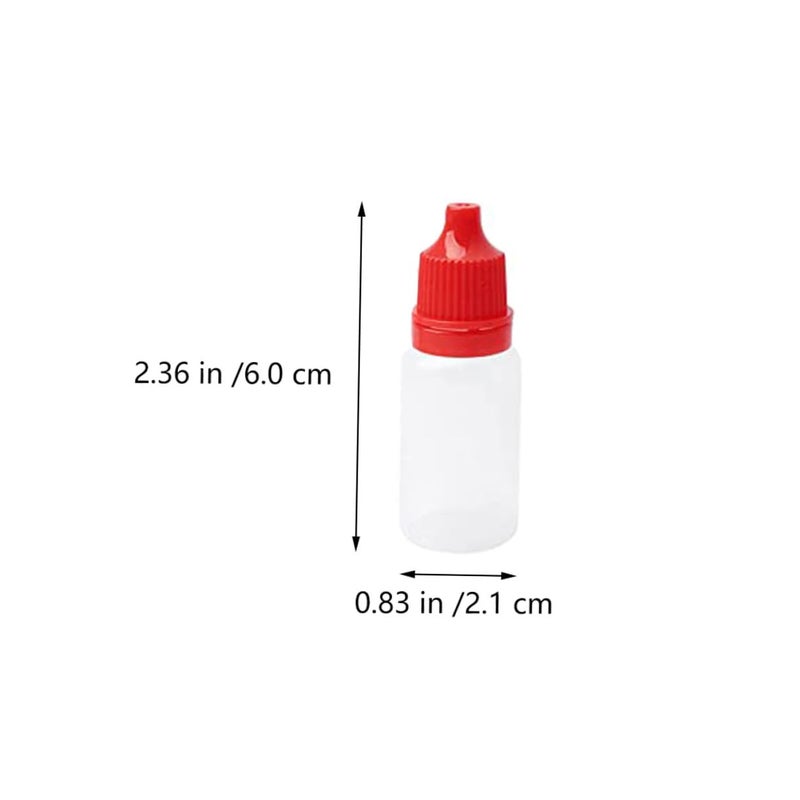 50pcs 10ml Empty Dropper Bottles Translucent Squeezable For Travel Essential Oils Storage - Image 3