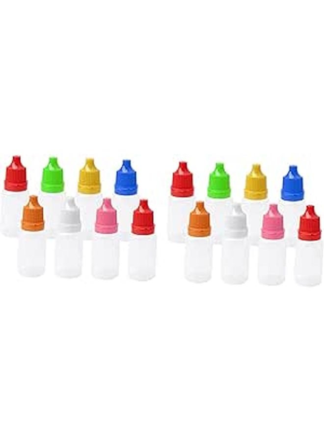 50pcs 10ml Empty Dropper Bottles Translucent Squeezable For Travel Essential Oils Storage - Image 1
