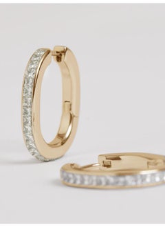 REISS Mia: Modern Crystal Hoop Earring  - Image 3