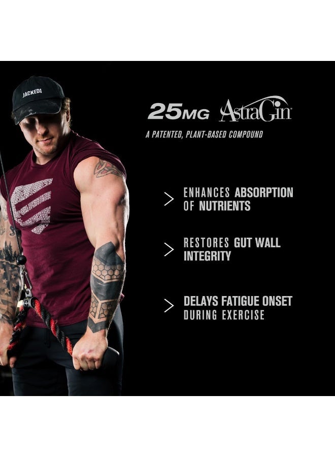 Jacked Factory Build-Xt Muscle Builder - Daily Building Supplement - 60 Veggie Pills - Image 4