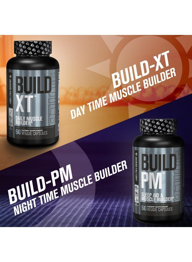 Jacked Factory Build-Xt Muscle Builder - Daily Building Supplement - 60 Veggie Pills - Image 5