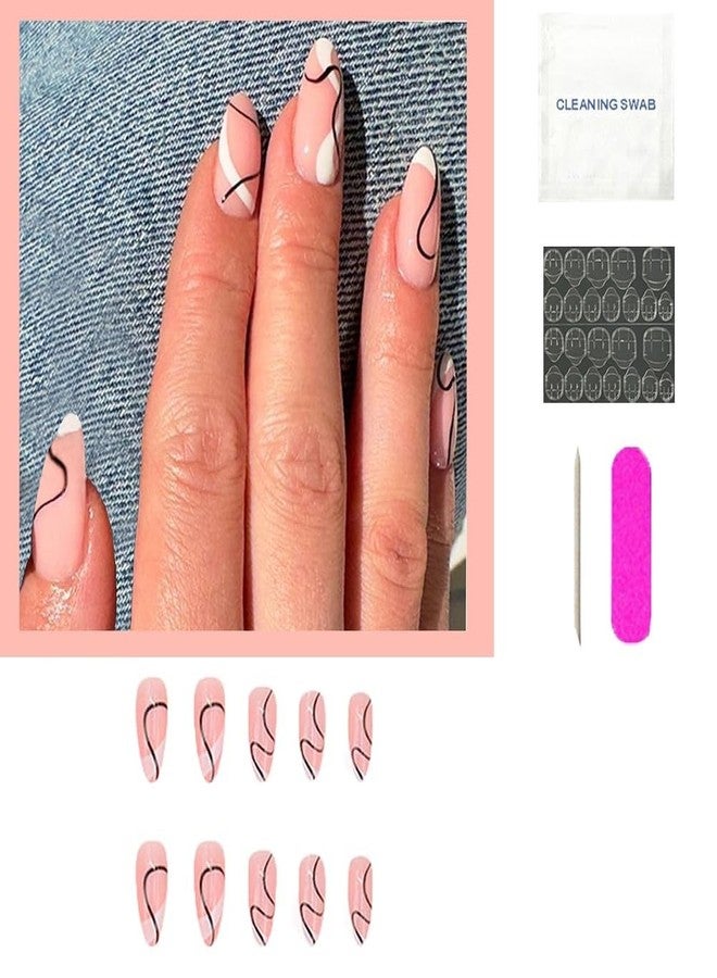 FICTIOUS 10-Piece Press-On Nails Set for Kids & Girls - Fake Reusable Nails Trendy Designs, Includes Glue Tabs, Alcohol Wipe, Mini File & Manicure Stick Long-Lasting, Quick & Easy Salon-Style Manicure MULTICOLOR & DESIGN - Image 4