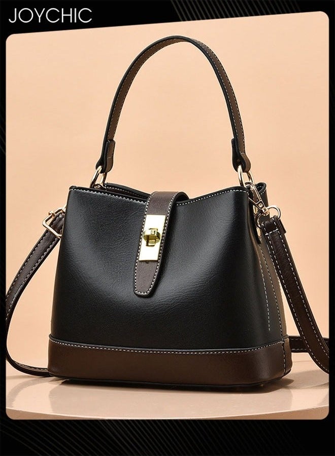 Joychic حقيبة كتف نسائية حقيبة جلدية PU عتيقة مقاومة للماء ومقاومة للاهتراء بسحاب حقيبة متعددة الوظائف عبر الجسم - Image 1