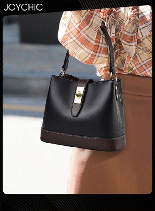 Joychic حقيبة كتف نسائية حقيبة جلدية PU عتيقة مقاومة للماء ومقاومة للاهتراء بسحاب حقيبة متعددة الوظائف عبر الجسم - Image 3