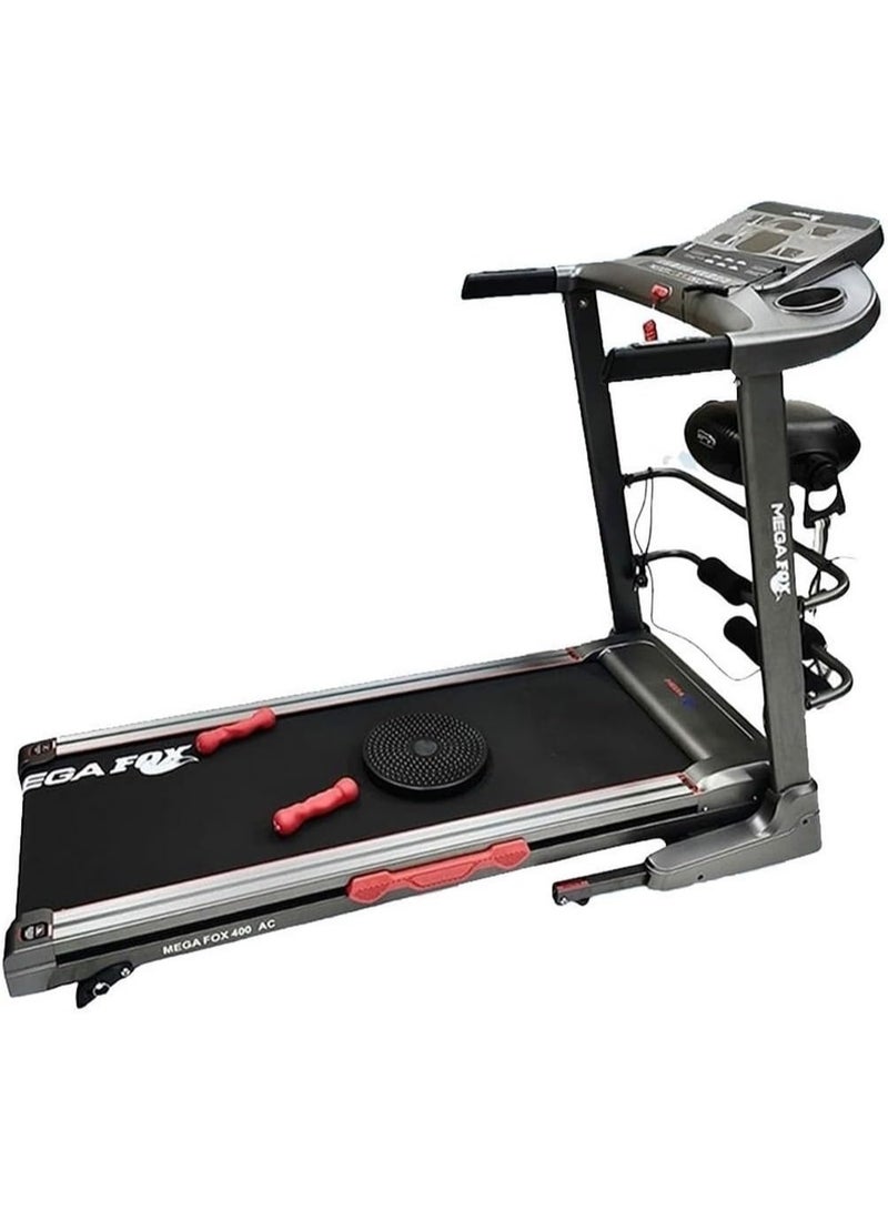 house sport Fitness Treadmill, Multifunctional Massager - 5 Years Warranty - AC Motor - 3.5HP - 170kg, Silver