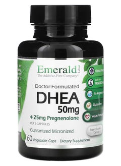 Emerald Laboratories DHEA + Pregnenolone 60 Vegetable Caps 