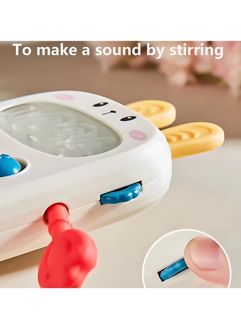 Twisoo Baby Sensory Teething Toy – Rabbit Silicone Pull Rope Toy for Fine Motor Skills, Early Education, Tactile Stimulation, Soothing Chew Toy for Infants & Toddlers 6M+ (White) - Image 4