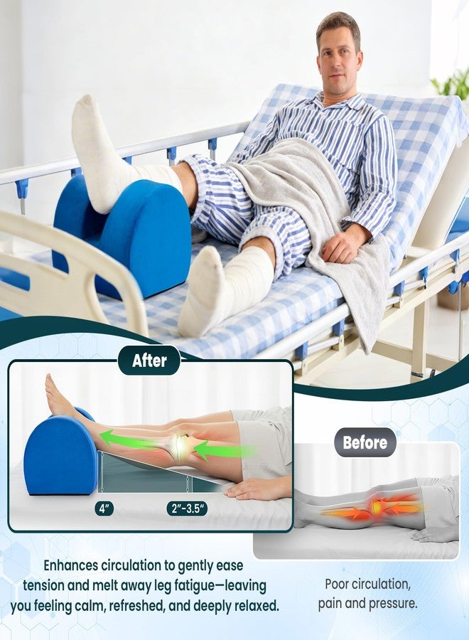 Udefineit Knee Replacement Pillow, Ergonomic Foot Elevation Pillow for Leg Support, High-Density Foam Cushion for Hip/Knee/Ankle Ease Pressure, Ankle Support Leg Cushion to Promote Relaxation on Couch / Bed Use - Image 3