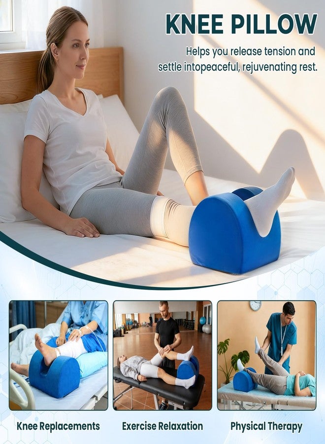 Udefineit Knee Replacement Pillow, Ergonomic Foot Elevation Pillow for Leg Support, High-Density Foam Cushion for Hip/Knee/Ankle Ease Pressure, Ankle Support Leg Cushion to Promote Relaxation on Couch / Bed Use - Image 4
