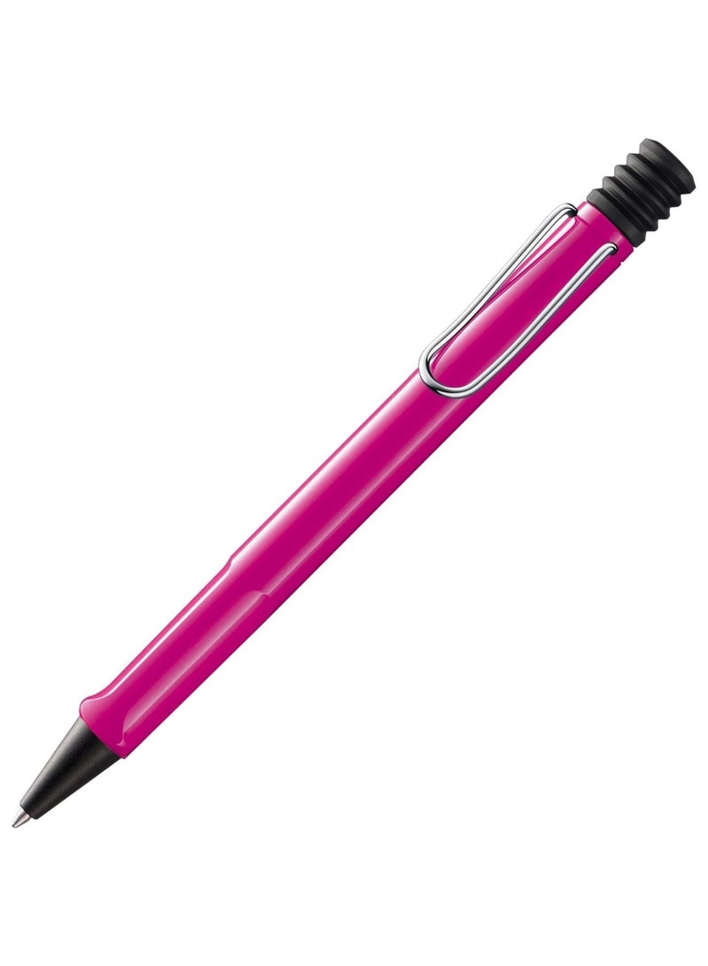 LAMY Safari Ballpoint Pen Medium Tip Black Ink Pink Barrel - Image 1