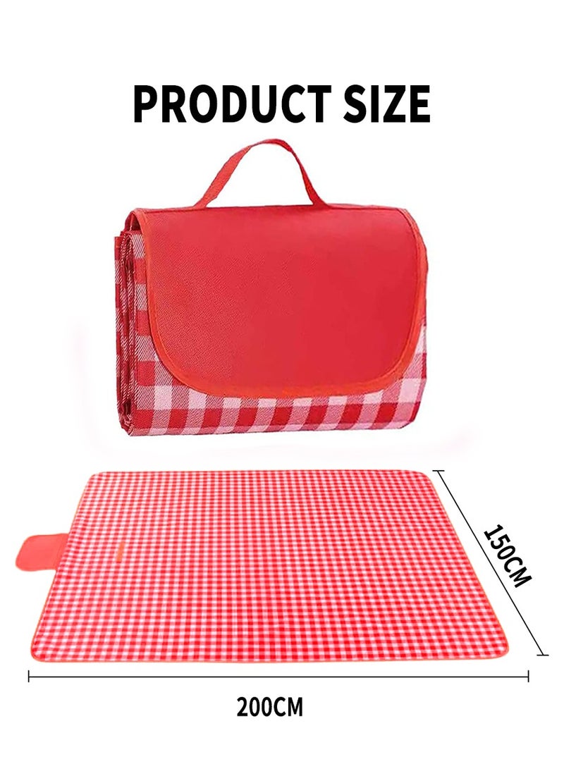 Beirui Folding waterproof outdoor picnic mat, Oxford cloth picnic mat, suitable for beach, lawn, daily outdoor picnic, wild camping 150cmx200cm  - Image 3